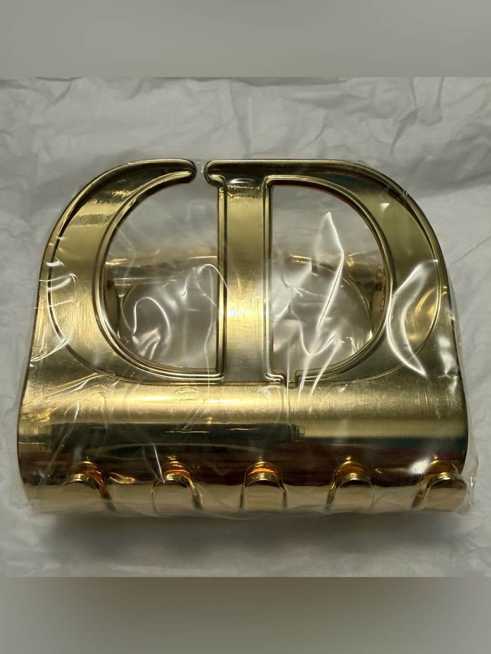 Dior Gold Logo Hair Clip
